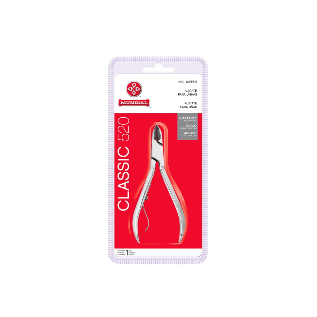 Alicate C520 Forjado Mundial para Unhas Aço Carbono Niquelado Profissional