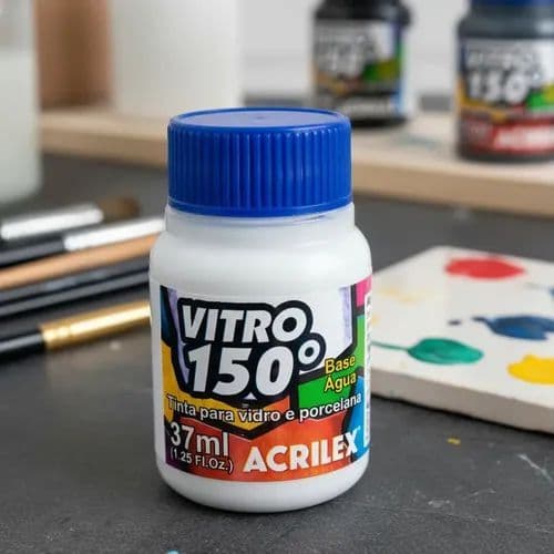 Tinta Acrilex para Vidro e Porcelana 37ml com Acabamento Resistente