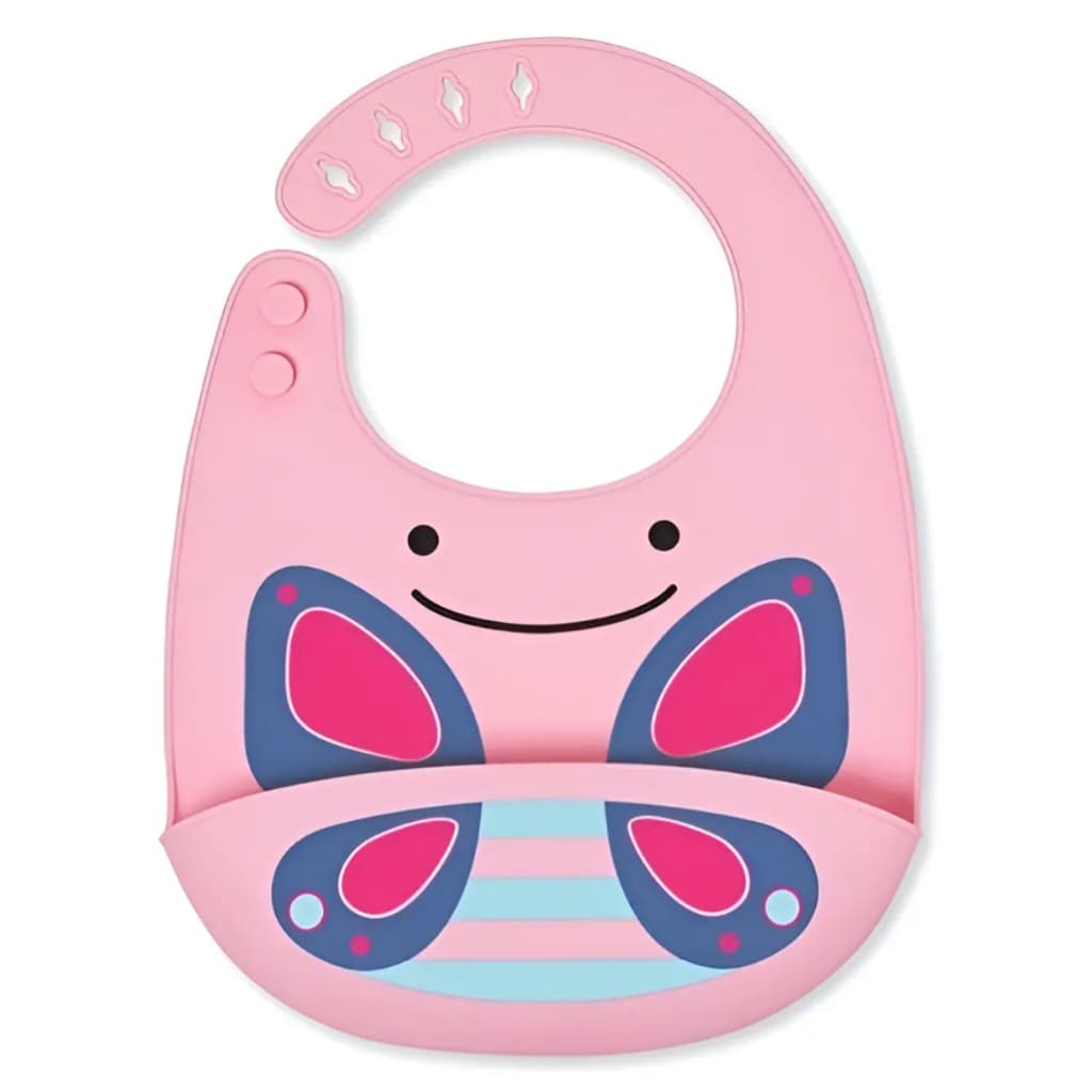 Babador De Silicone Skip Hop Introdução Alimentar Babador para bebês de silicone babado de bichinhos
