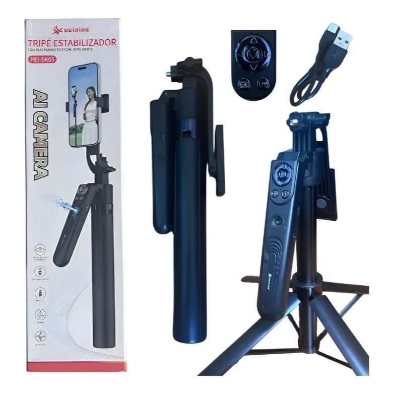 Tripé Estabilizador C/ Rastreio Facial Gravação