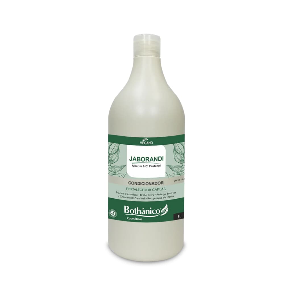 Condicionador 1L Jaborandi Vegano Anticaspa Antiqueda Fortalecedor Capilar Bothânico Hair Cosméticos