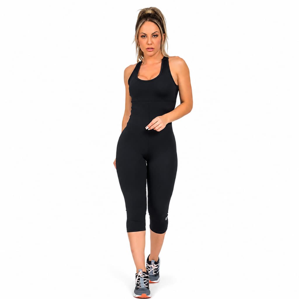 Macaquinho Fitness Corsário Zero Transparência Alta Compressão Proteção UV50+ Academia