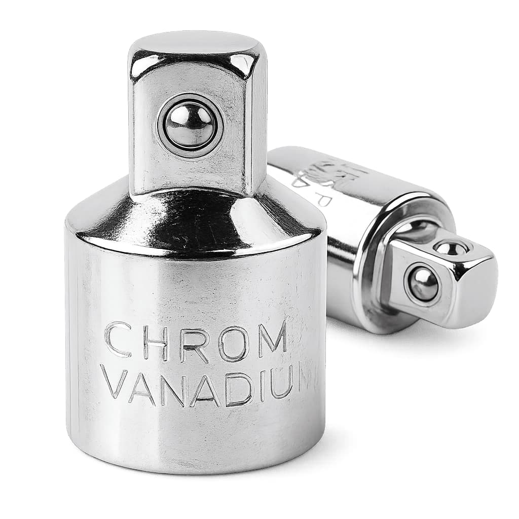 Adaptador Soquete Redutor 1/2 X 3/8 CR-V Profissional Trava Esfera Cromo Vanádio Profissional