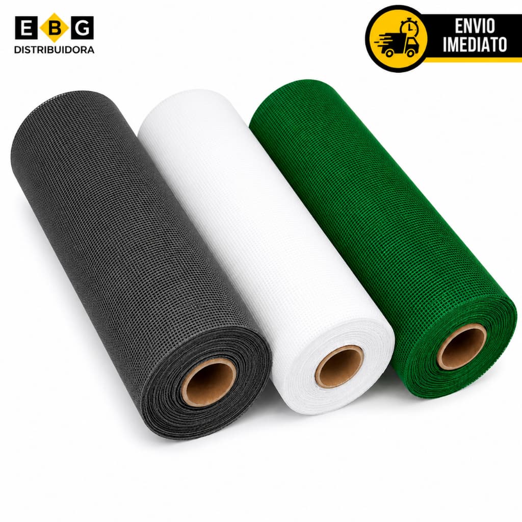 Tela Mosquiteiro Para Janela E Porta 1,0m X 10m Ou 1,20m X 10m Branco Cinza Verde - Promoção