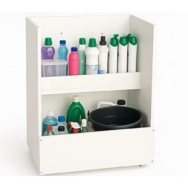 Gabinete para Tanque em MDF com Rodízios | Armário para Lavanderia Branco | Móvel Multiuso PRONTO ENTREGA!