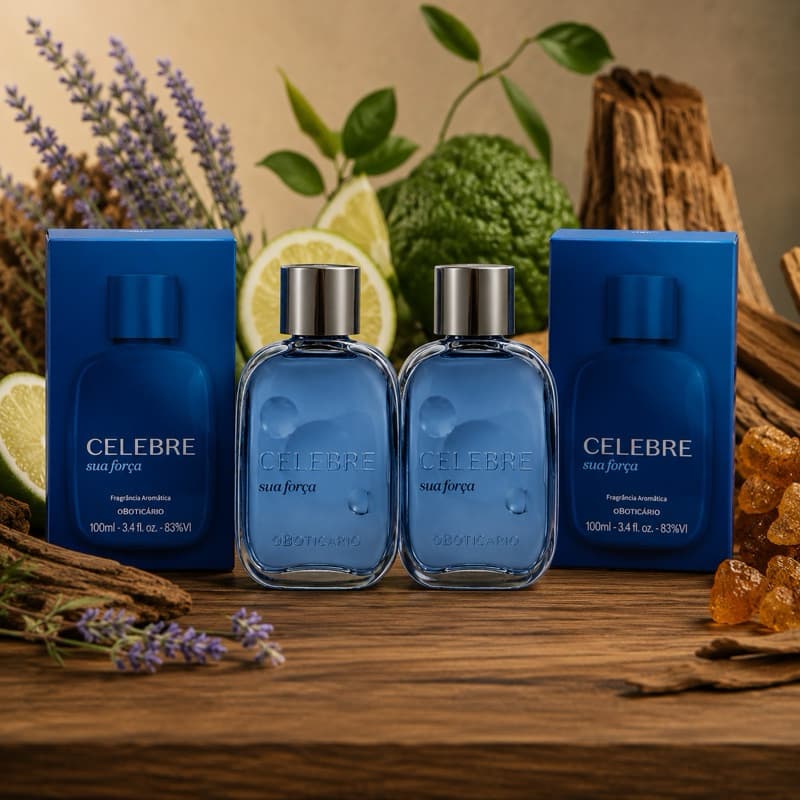 kit Celebre Sua Força Desodorante Colônia Masculino 100ml (2 unidades)