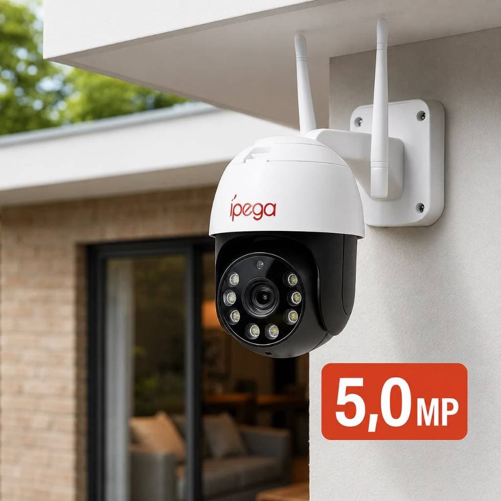 Câmera IP Visão Noturna Colorida IP67 Áudio Bidirecional KP-CA176