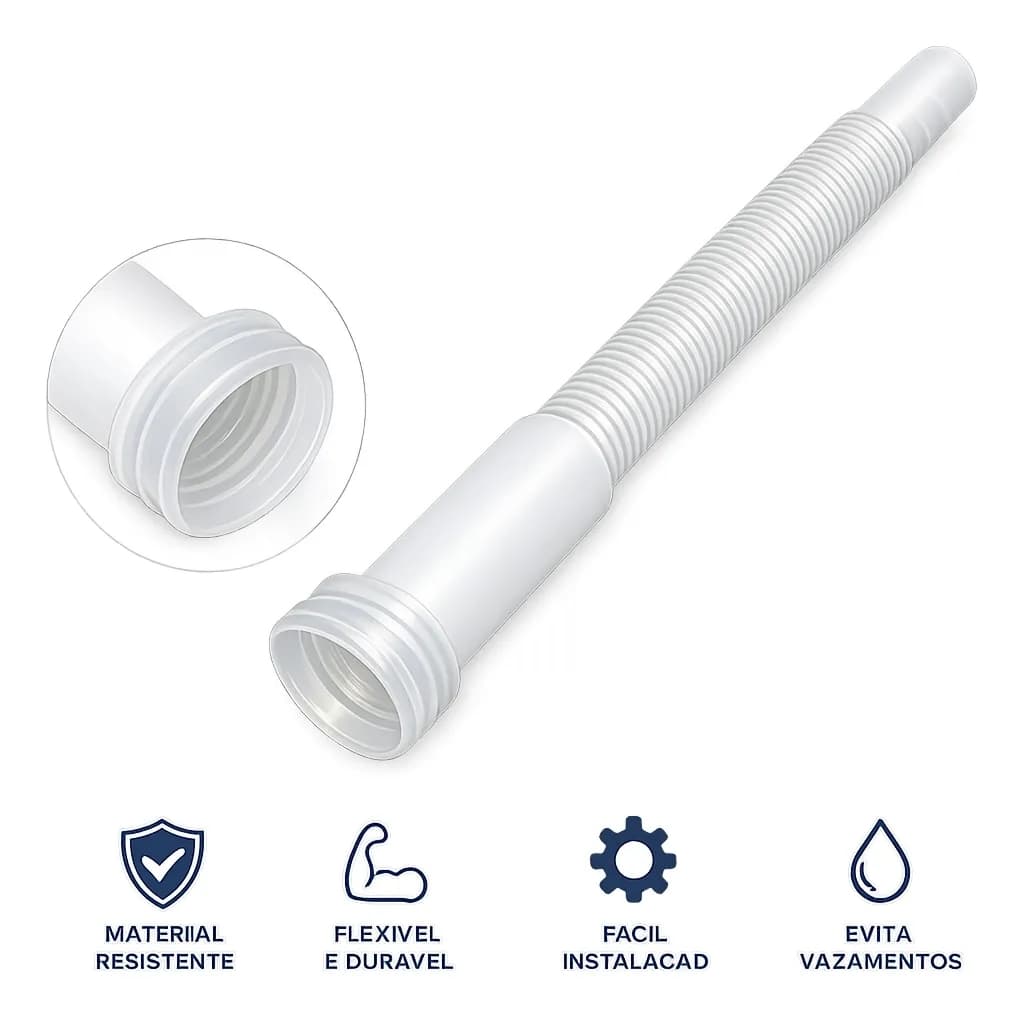 Bico Funil Rosqueável Flexivel Para Galão Combustivel 5 L