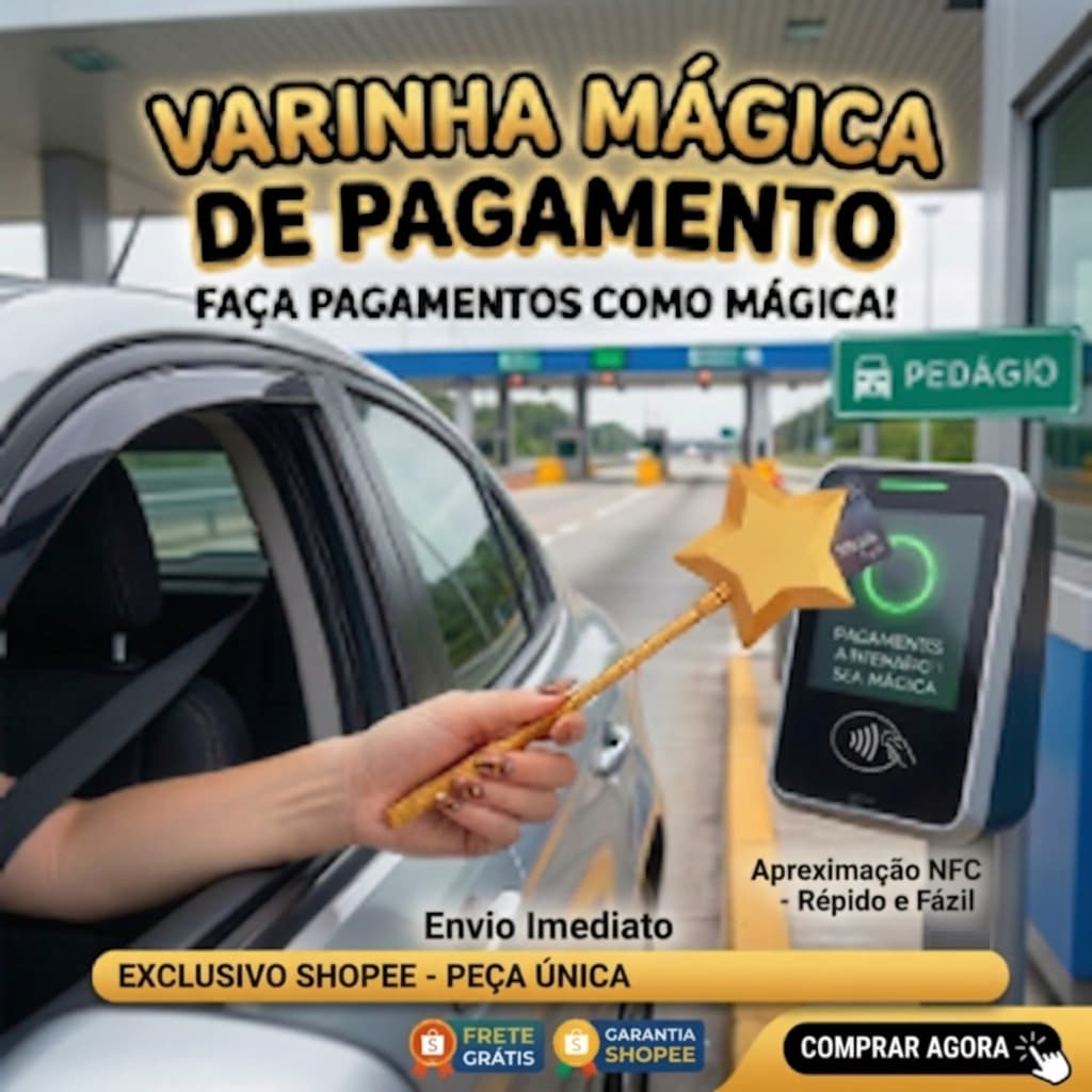 Varinha Mágica De Pagamento Por Aproximação Cartão De Crédito NFC Estrela Porta Cartão Extensor Pedágio e engraçado