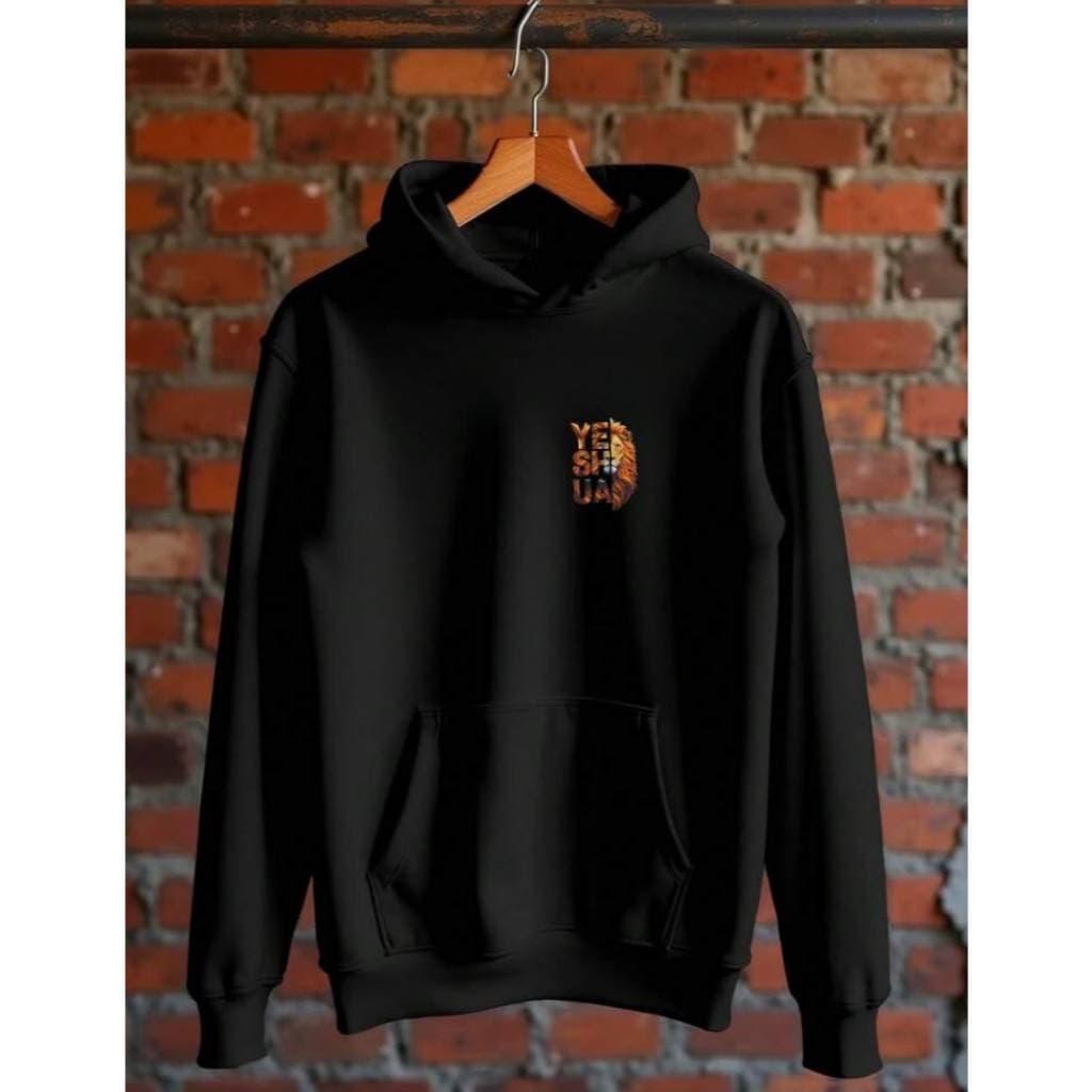 Moletom Canguru Cristão Premium Yeshua Leão de Judá Estampado | Blusa de Frio Gospel Unissex