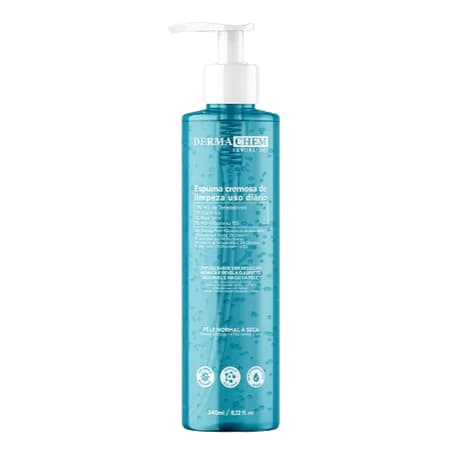 Espuma de Limpeza Facial Dermachem Laboratory Uso Diário Sabonete Facial Suave Skincare