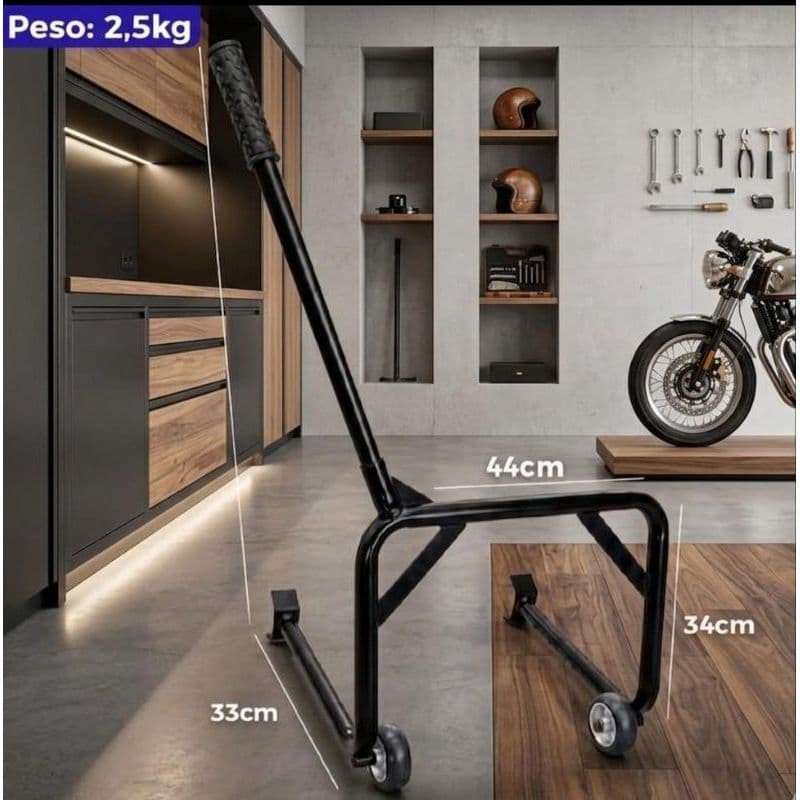 Cavalete Para Moto Apoio Fixo  Pedaleira Estribo Honda Yamaha lavagem e manutenção