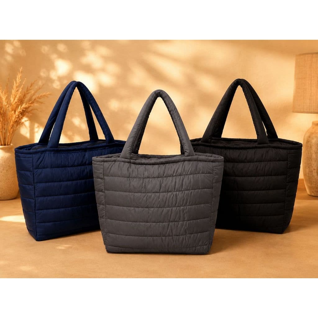 Bolsa Puffer Feminina Tote Matelassê Tote Sacola Macia Confortável Fofa Casual Elegante Dia a Dia Entrega Rapida Promoçã