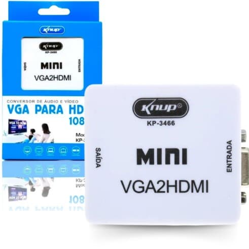 ADAPTADOR VGA P/ HDMI 1080P COM AUDIO (KP-3466)