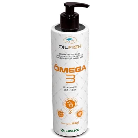 Suplemento Omega 3 Cães E Gatos Oil Fish Lavizoo 250 Ml -