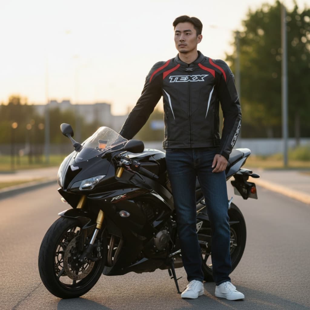 Jaqueta Texx Sniper V3 Masculina Preta Vermelha Moto Motociclista Impermeável Proteção Esportiva