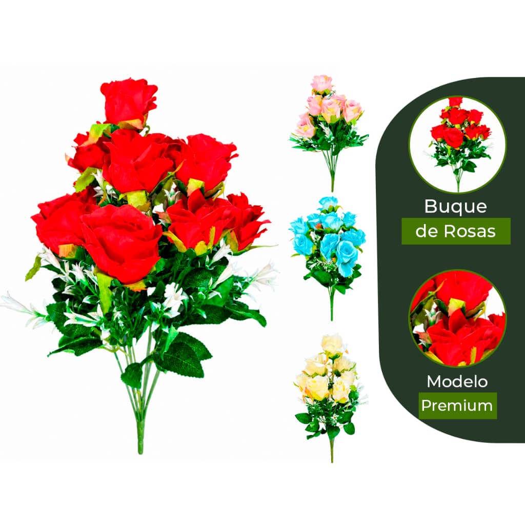 Buquê de Rosas com Folhagem C/10 Flores, Buquê de Noiva, Buquê de Casamento