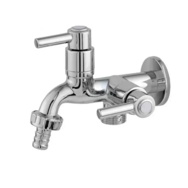 Torneira de  Maquina e Tanque 2 saidas cromada ABS