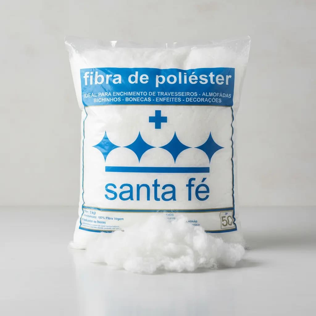 Fibra de ECO Poliester - Enchimento - 1kg, 500g e 50g - Santa Fé - Amigurumis e Almofadas