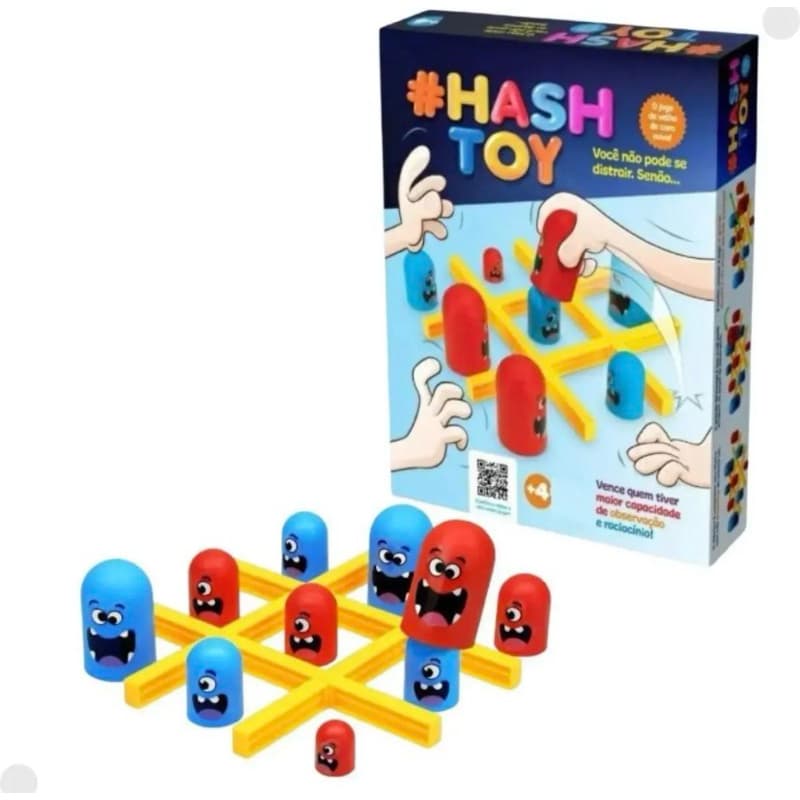 Jogo da Velha Hash Toy Infantil Tabuleiro Interativo - Paki Toys
