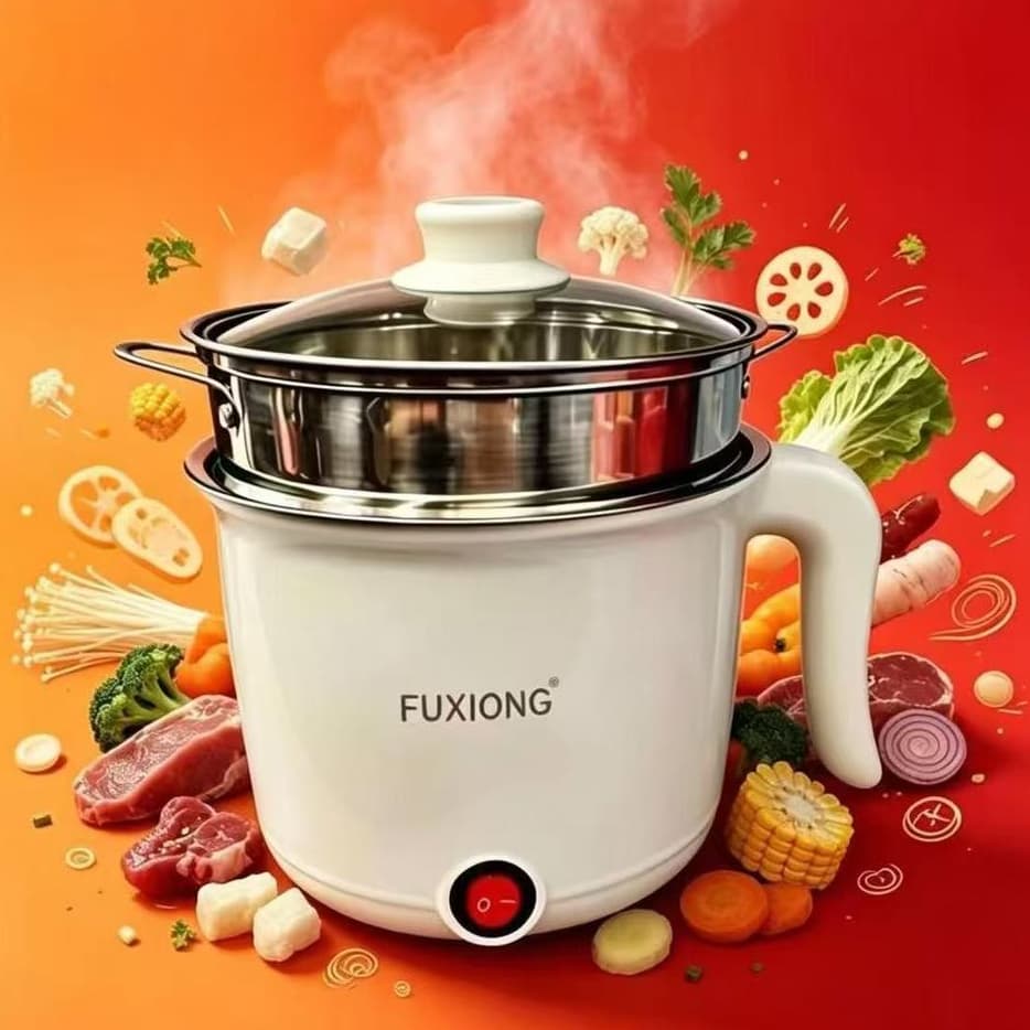 Panela Elétrica Multifuncional Cozinha ,Vapor P/1 a 2 Pessoas 1L 110V / 220V - ( COR ALEATORIO )