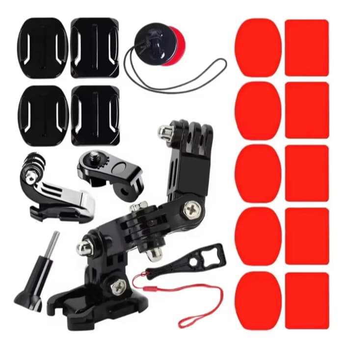 Suporte Capacete Moto Bike Lateral P/ Gopro Sjcam Eken Ação