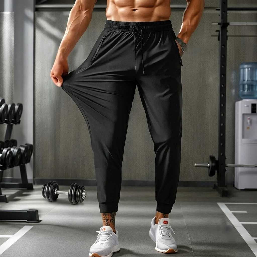 Calça Dry Fit Masculina Esportiva Poliamida Elastano Bolso De Zíper Confortável Ideal Para Dia A Dia Importado Premium