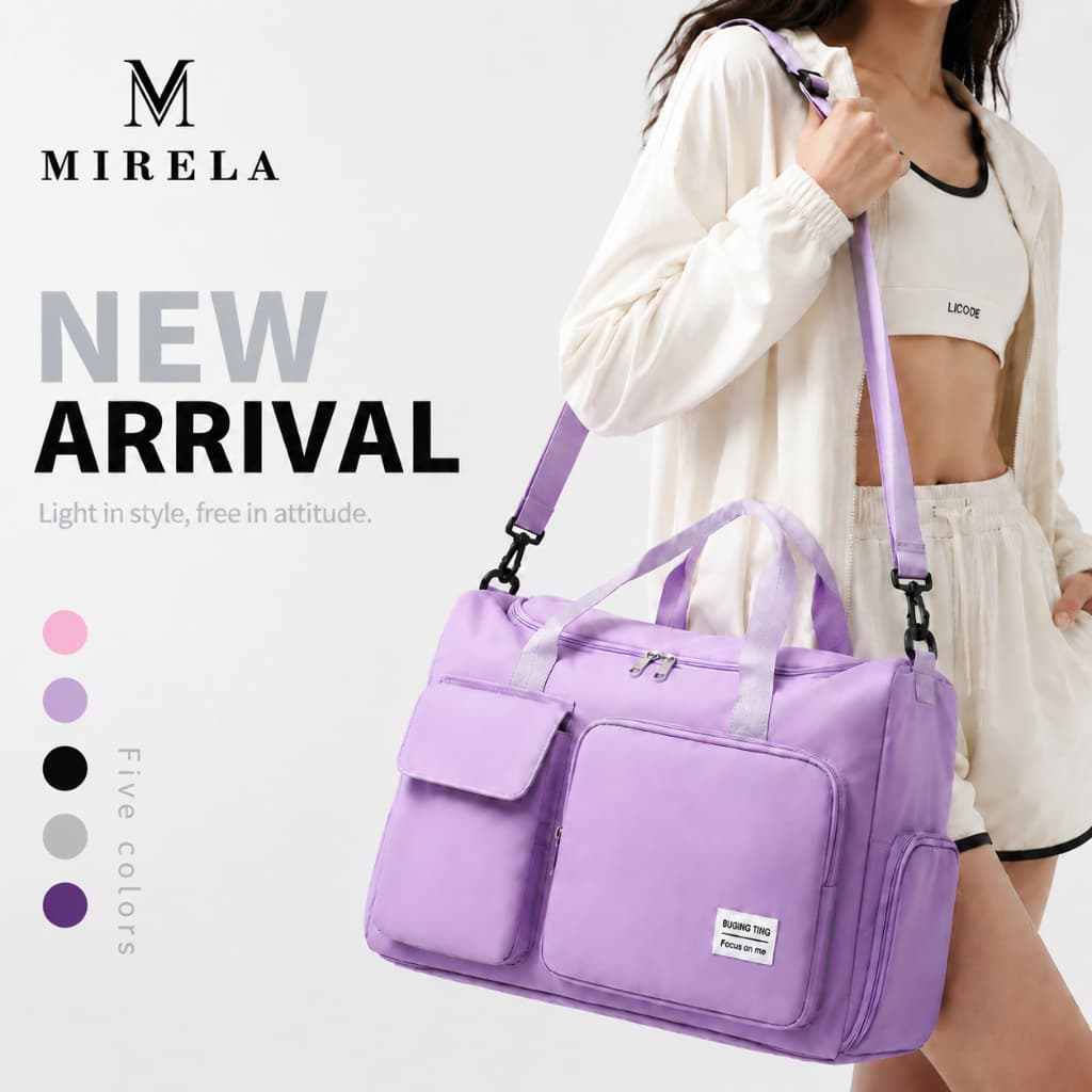 Bolsa Mala Viagem Multifuncional Grande Capacidade Leve Impermeável Resistente Portátil Fitness Academia Esporte Treino