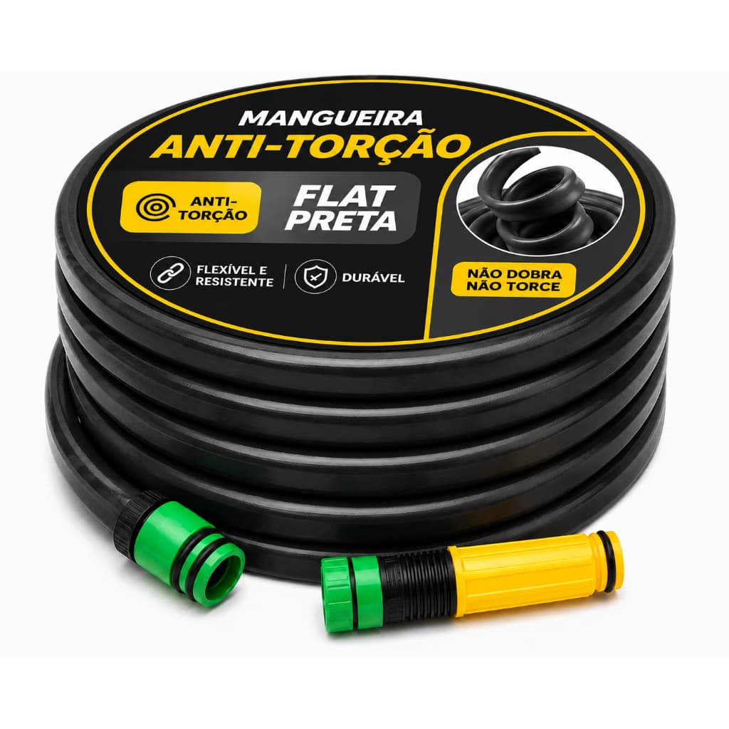 Mangueira De Jardim Não Dobra Flexível Anti Torção Reforçada 5/10/15/20/25/30/35 e 50 Metros