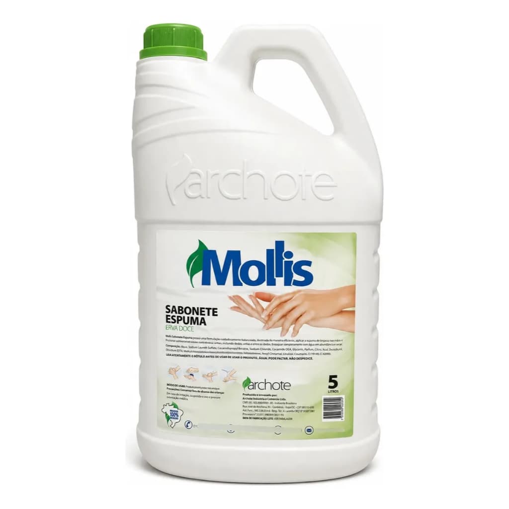 Sabonete Espuma Mollis Archote 5 Litros