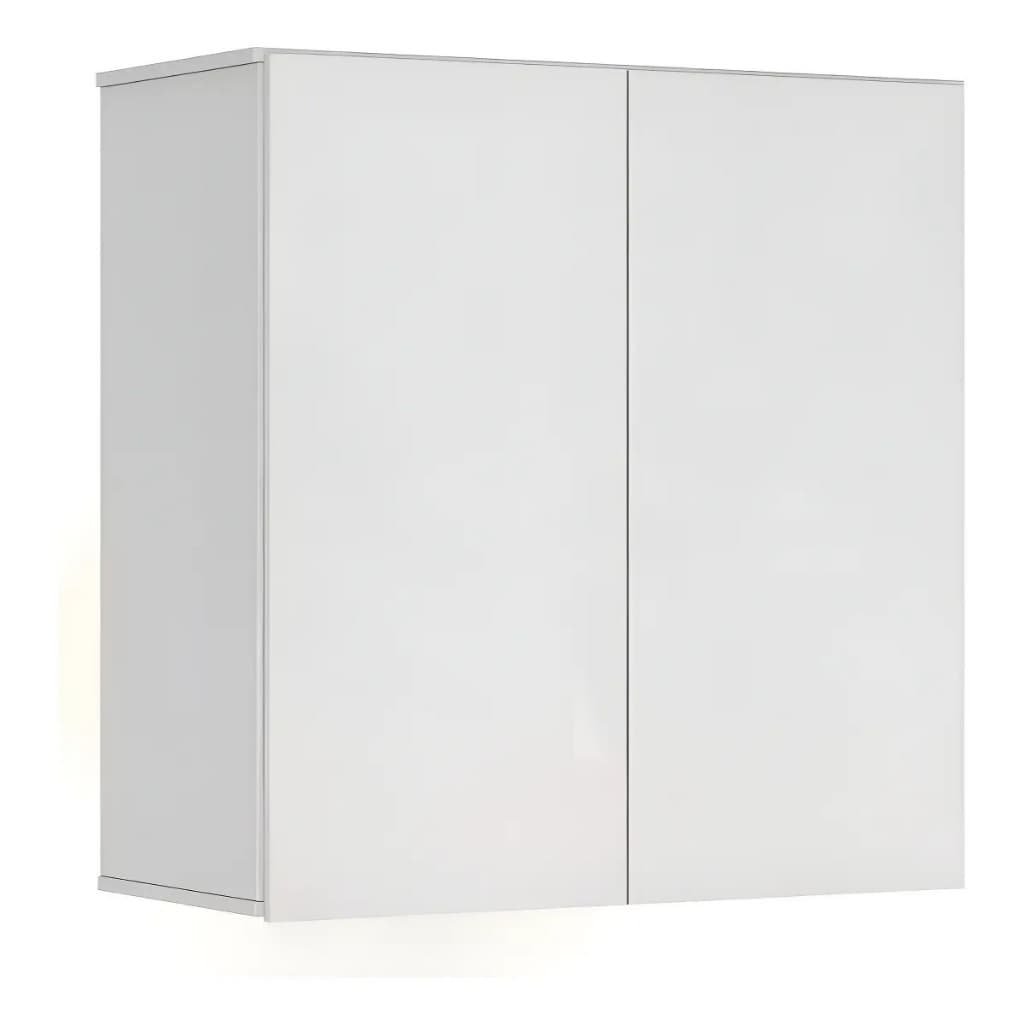 Armário Aéreo Organizador Branco 2 Portas Cozinha Banheiro Lavanderia