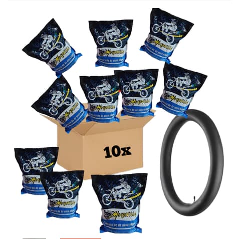 Câmara de Ar Kit 10 Und Megaville Aro 18 Moto – 275-18 / 90/90-18 / 80/100-18 / 300-18
