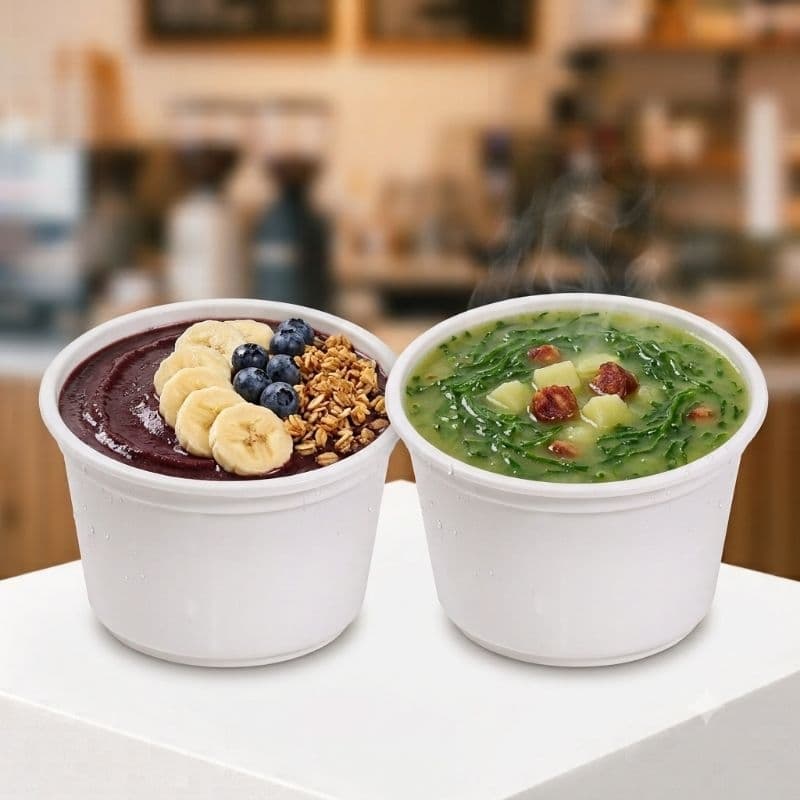 Cumbuca De Isopor 500ml Sem Tampa Para Caldos, Açaí Com 50 Unidades.