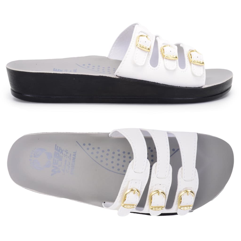 Sandália Feminina Ortopédica WebeFlex Macio Leve Conforto Premium Chinelo Calce Fácil Ideal Para Fascite Plantar Nova