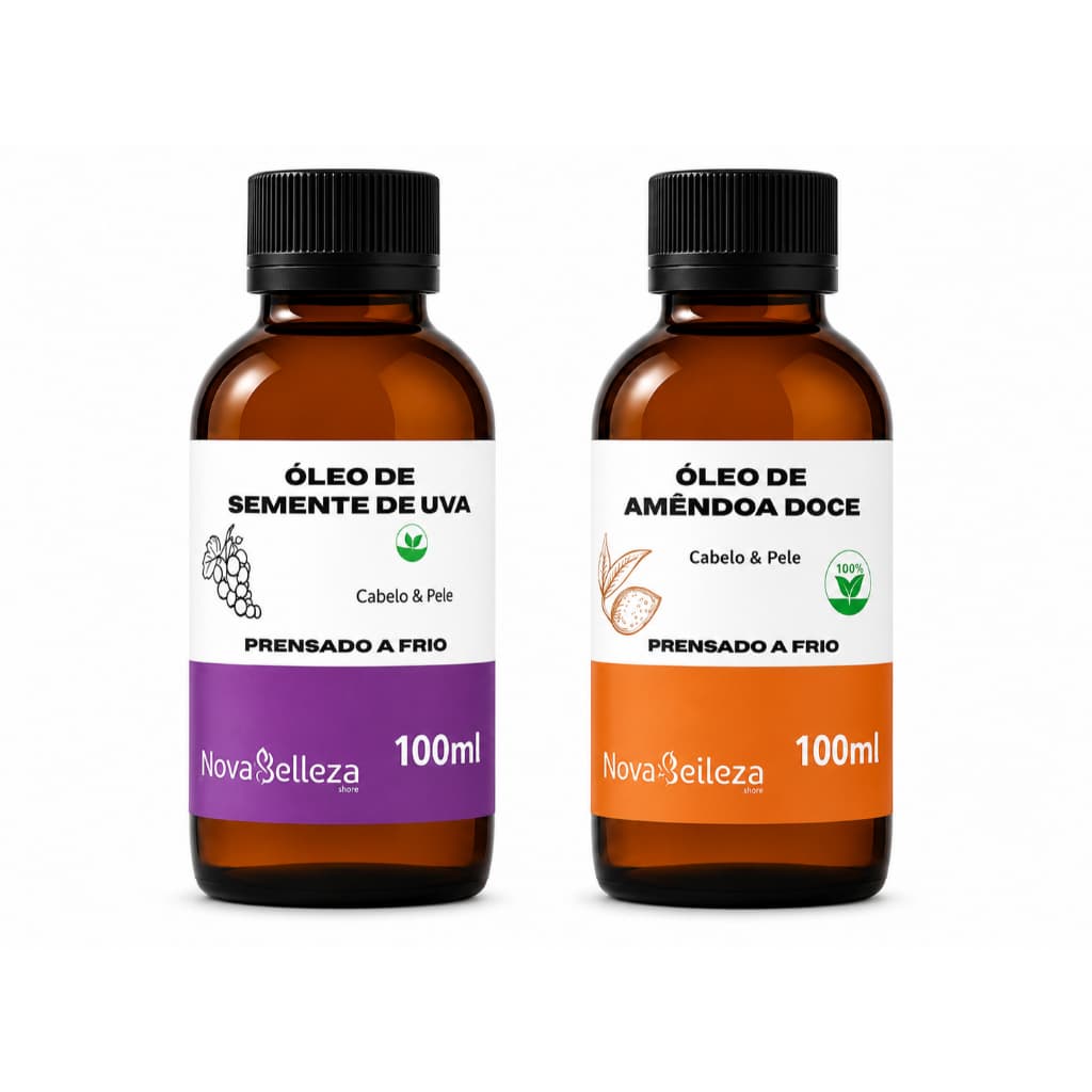 Kit Promocional Óleo Carreador Semente de Uva + Amêndoa Doce 100 ml
