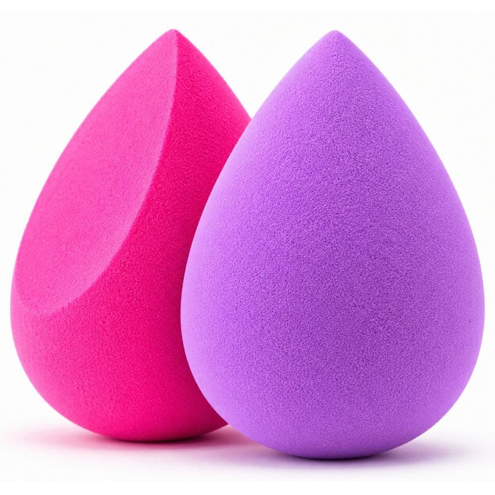 Kit Esponjas Gota Para Maquiagem Beauty Blender Macia Sem Látex Para Base Corretivo Contorno e Pó