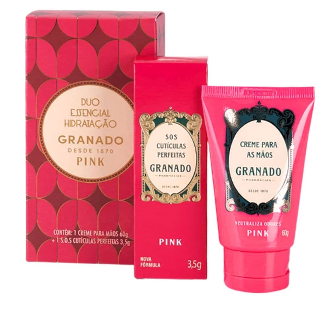 Kit Duo Hidratação Granado Pink Creme Para Mãos + Cutícula