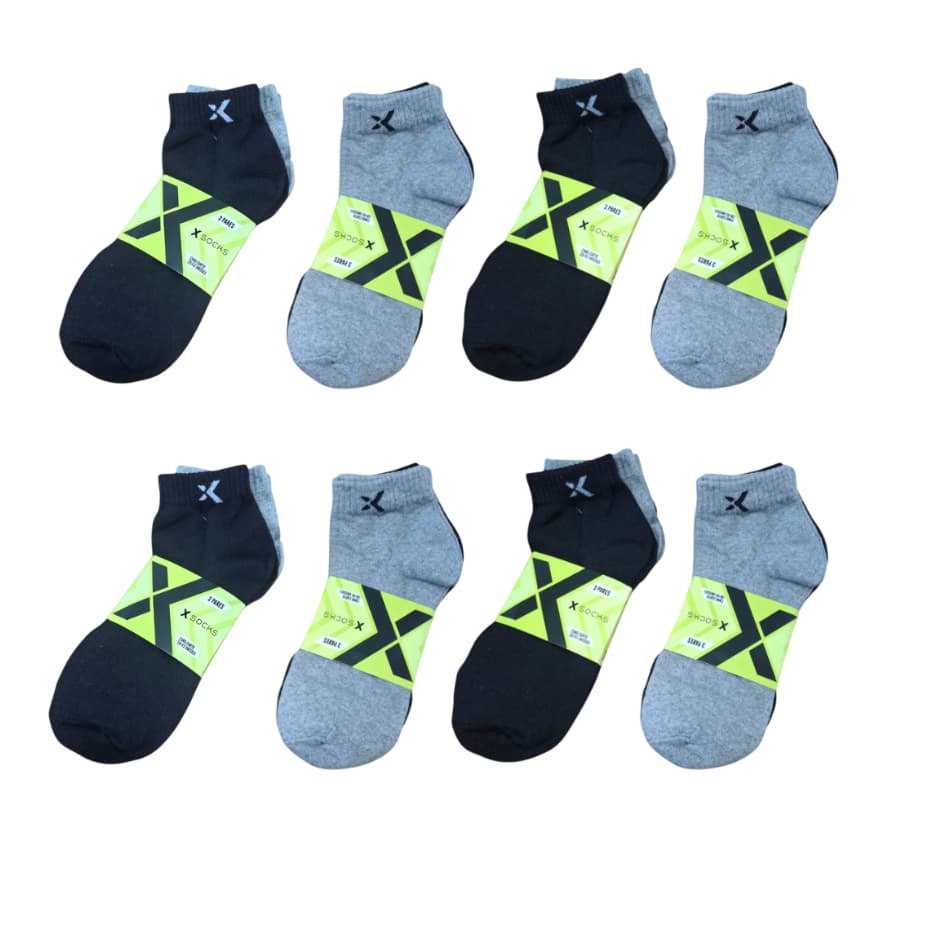 Kit 6/12/24 Pares Meias Masculinas Cano Curto - X-Socks