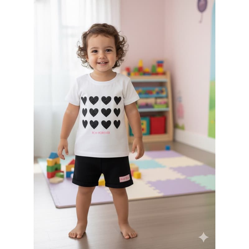 Conjunto Infantil Feminino passeio confortável Rovikids