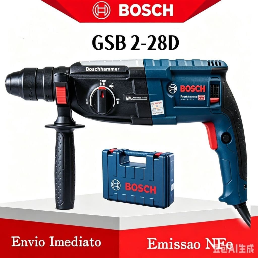 Bosch GBH 2-28D 1500W SDS Plus Professional Rotary Hammer Drill + Accessories