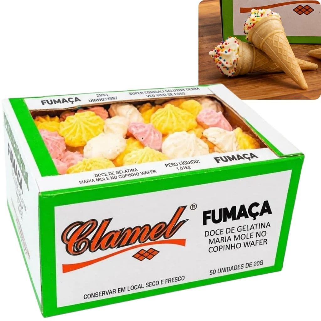 Doce Fumaça Maria Mole Cx C/ 50 Unidades 1kg - Clamel