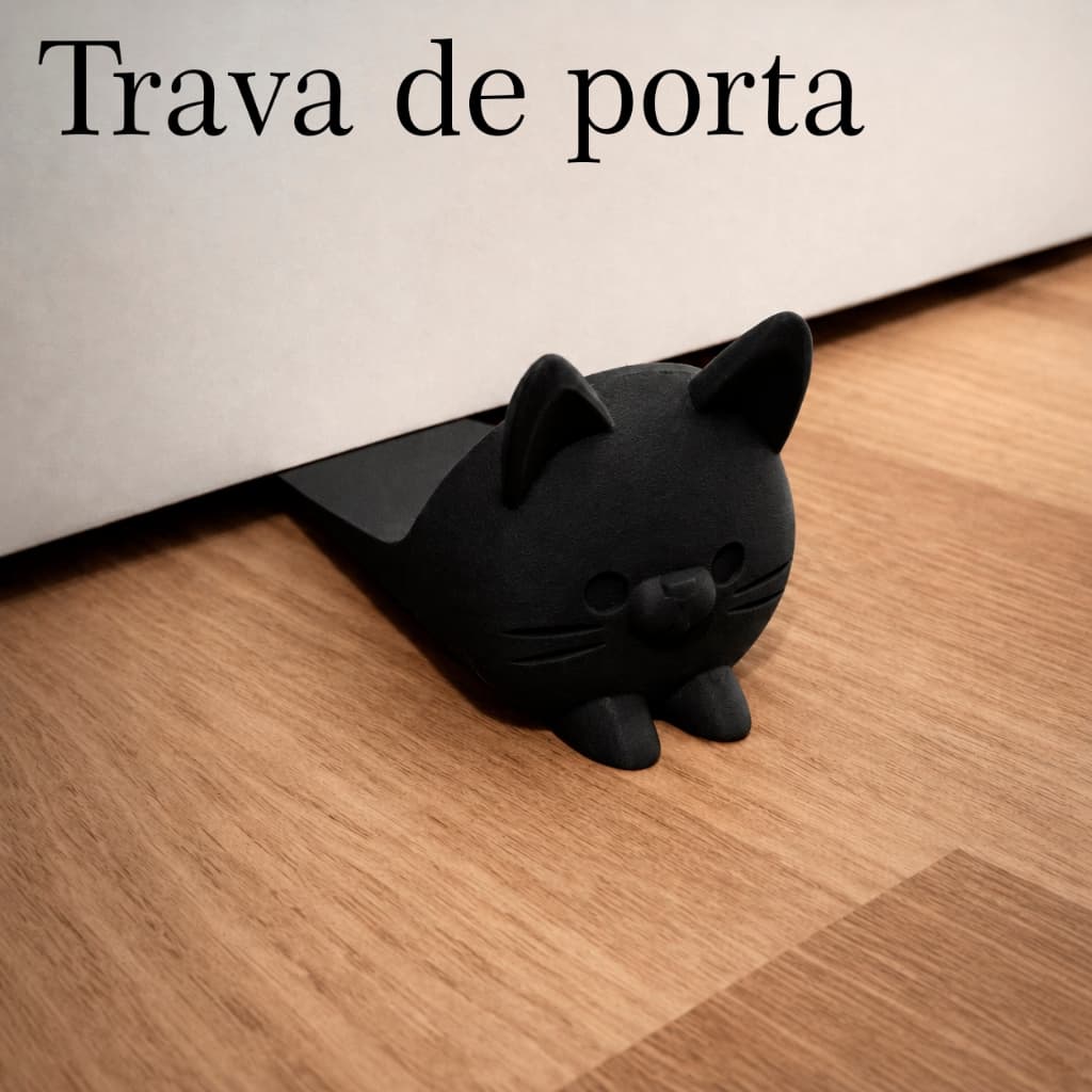 Batente de porta Aparador Peso Trava Porta Gato Cunha Calço Divertido Coisas Legais Para a Casa