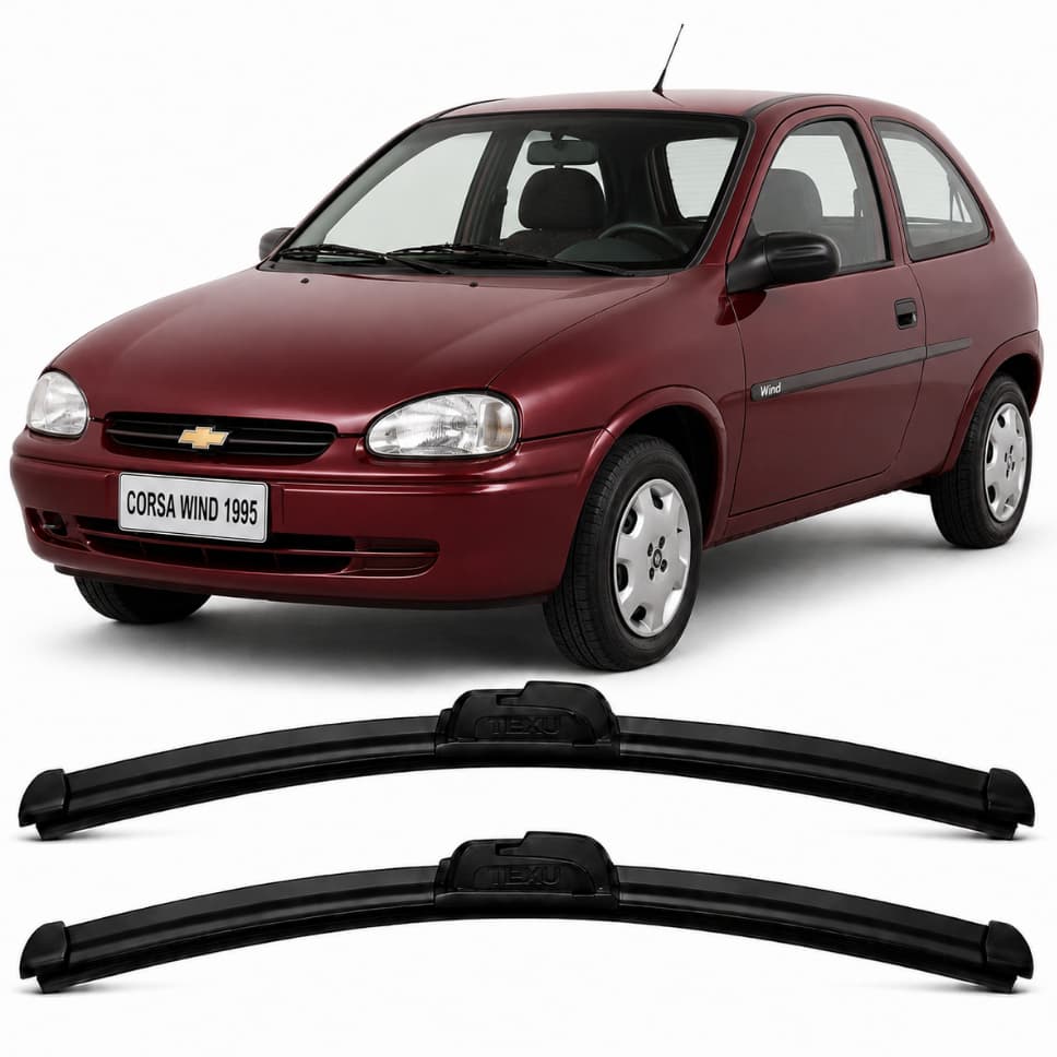 Par Palhetas Kit Limpador De Parabrisa Corsa Wind Antigo 1994 1995 1996 1997 1998 1999 2000 2001