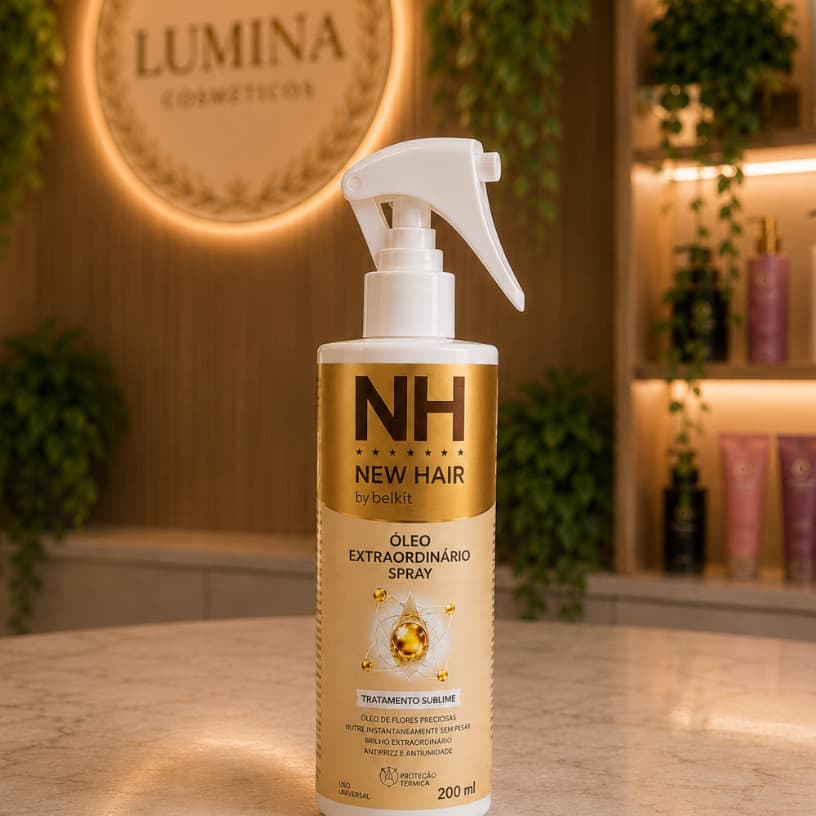 Spray de Óleo Extraordinário BELKIT 200ml Intensamente Protegido e Nutrido com Proteção Térmica