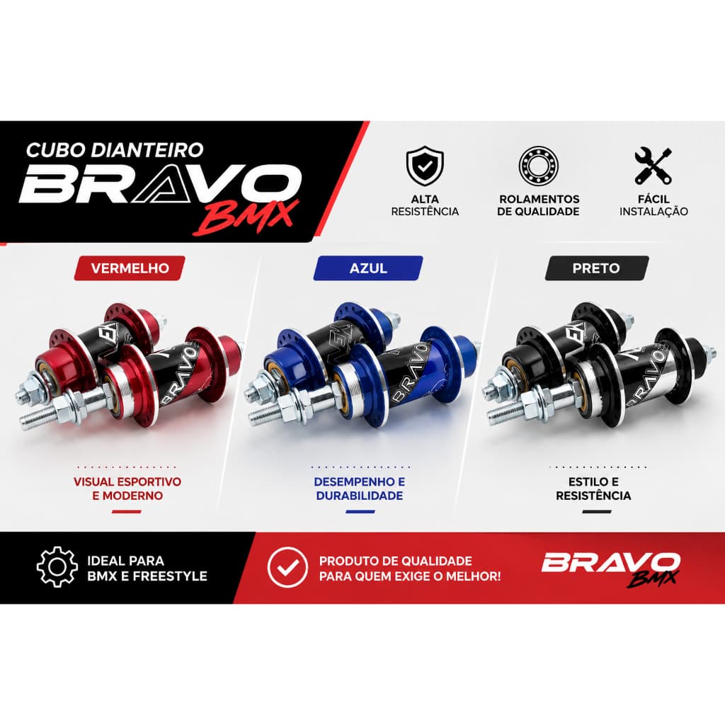 Par De Cubo Rolamentado Nek Bravo