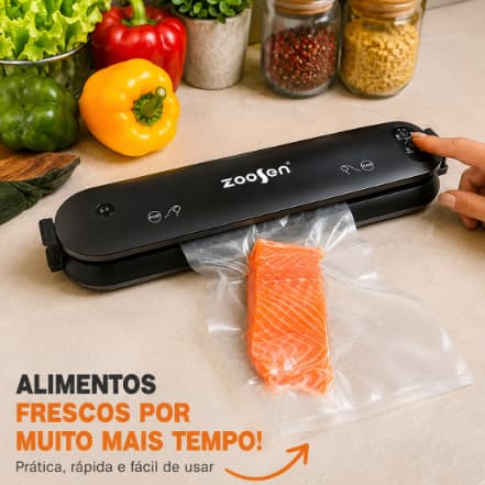 Seladora a Vácuo Armazenar Alimentos Domésticos Bivolt Embaladora à Vácuo