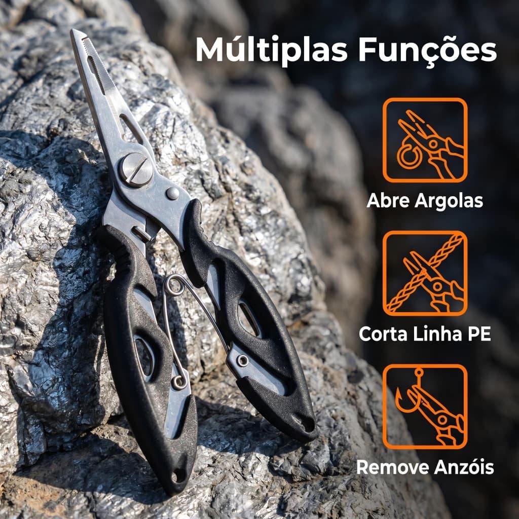 Alicate De Pesca Prático Para Remover Anzóis E Cortar Linha