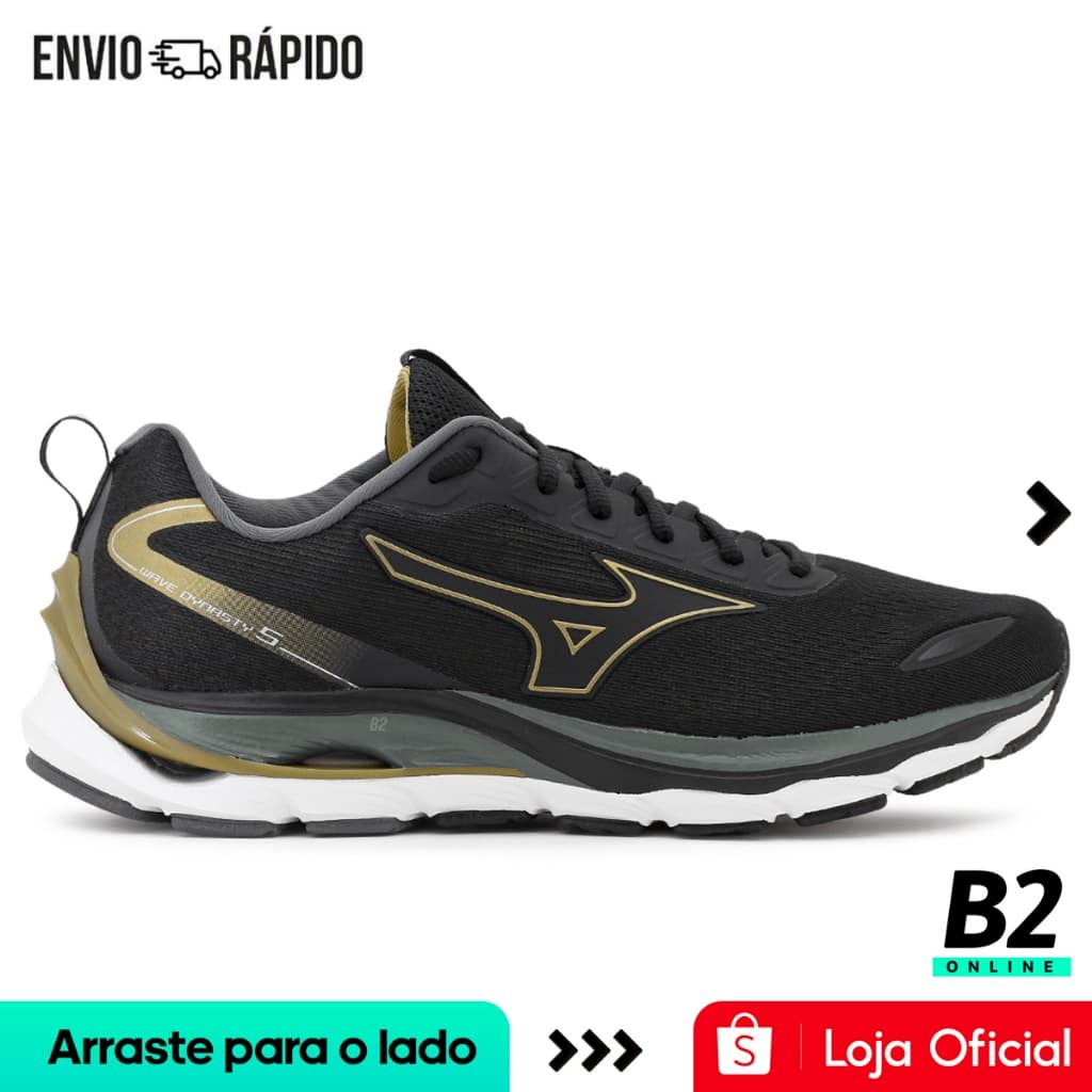 Tênis Mizuno Wave Dynasty 5 Masculino 100% Original Com Nota Fiscal e Garantia de Fábrica