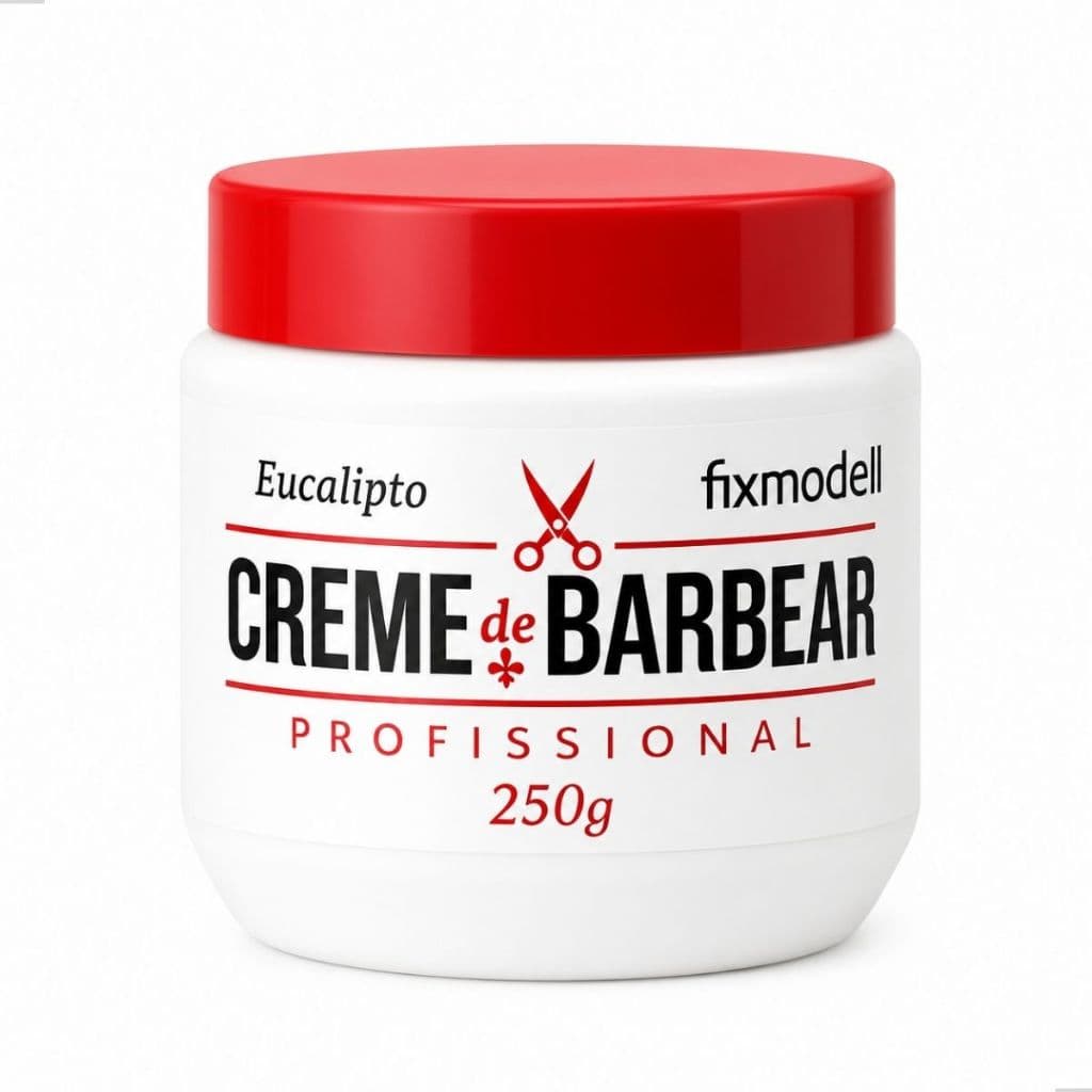 Barbear Creme Profissional Mentolado Frescor Variação Fragâncias Original Fixmodell