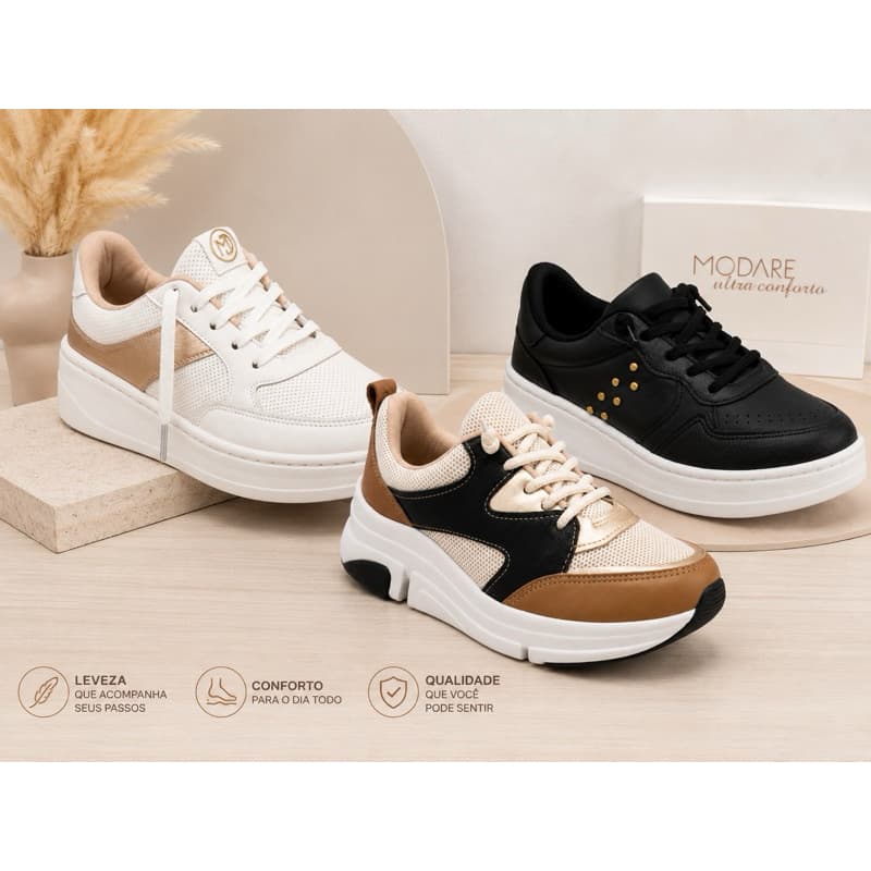 Tênis Feminino Casual Modare Vários Modelos E Cores